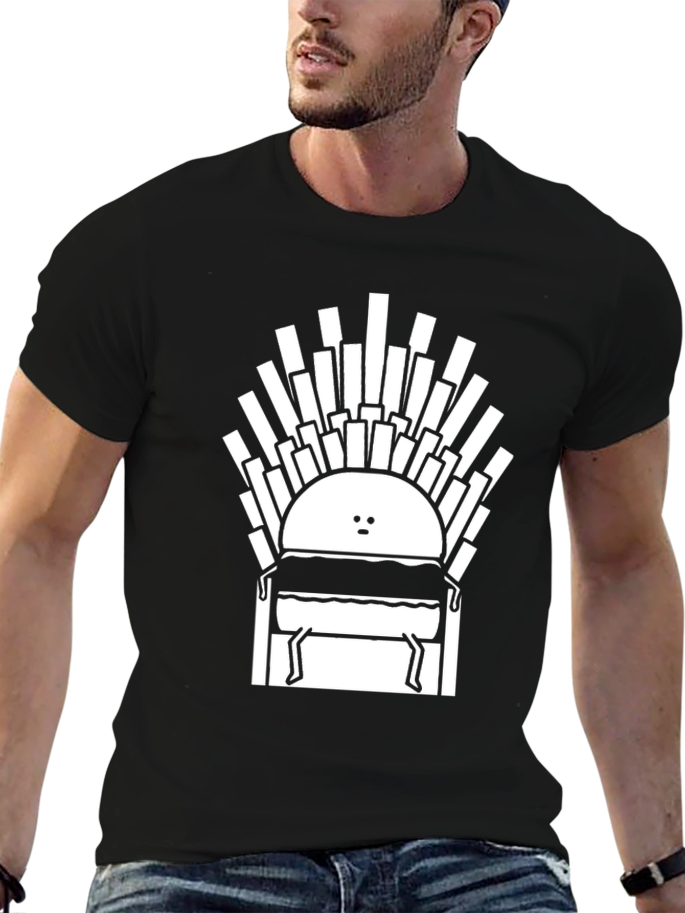 Burger King T-Shirt Funny Food Throne