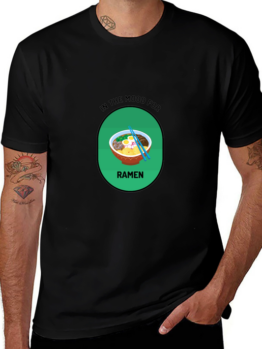 Ramen Mood T-Shirt - Black Casual Tee