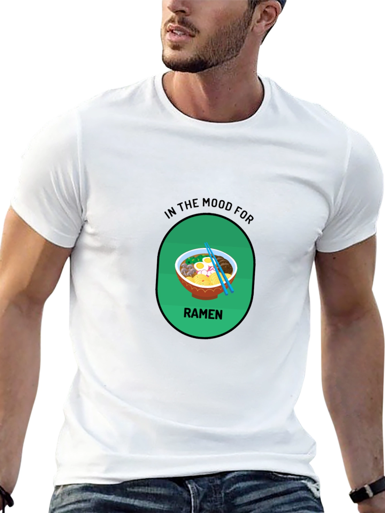 Ramen Mood T-Shirt - Black Casual Tee
