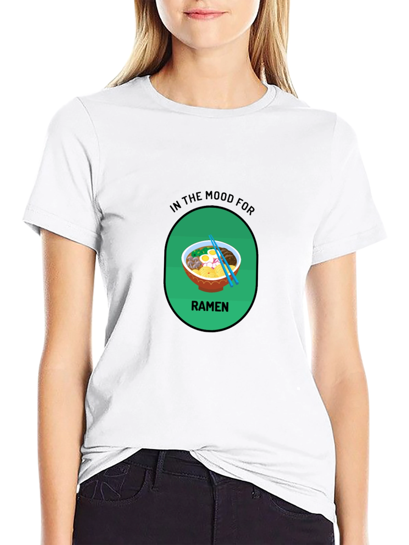 Ramen Mood T-Shirt - Black Casual Tee