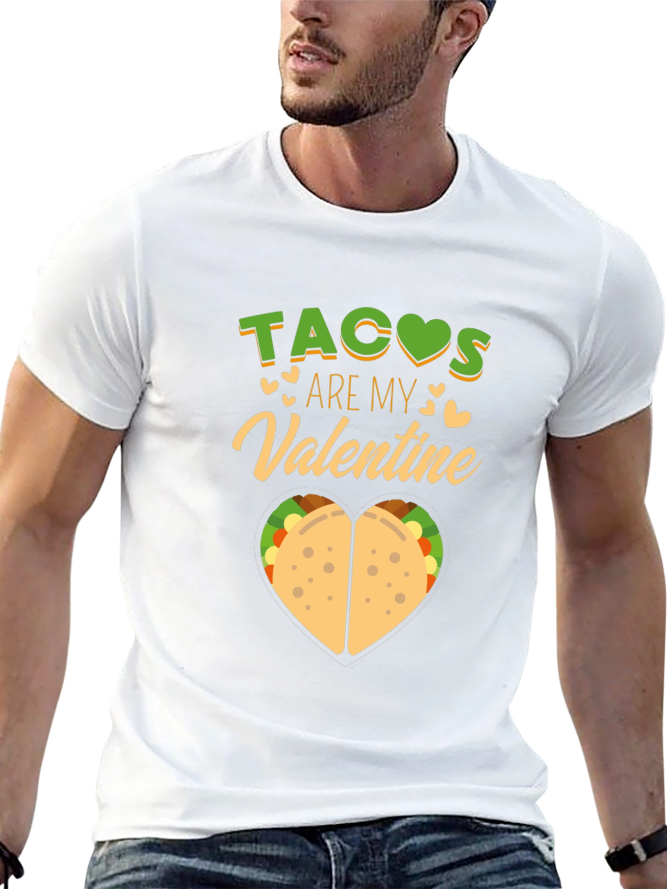 Tacos Are My Valentine T-Shirt Funny Valentines Day Tee