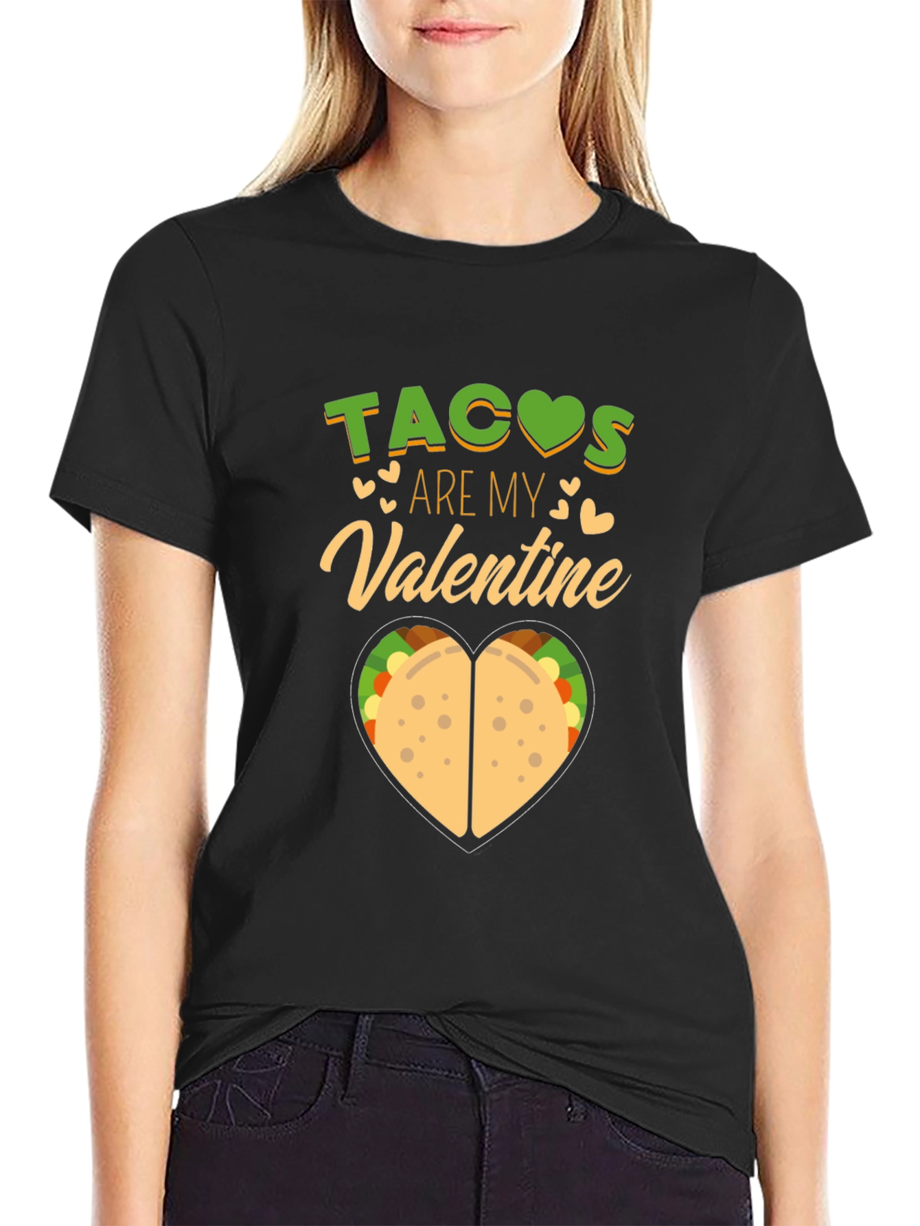 Tacos Are My Valentine T-Shirt Funny Valentines Day Tee