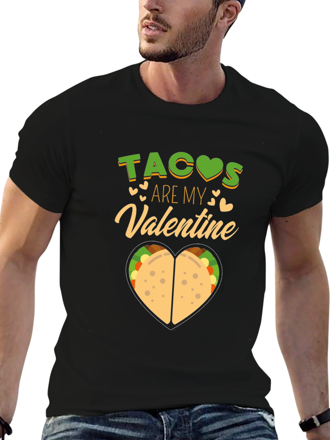 Tacos Are My Valentine T-Shirt Funny Valentines Day Tee