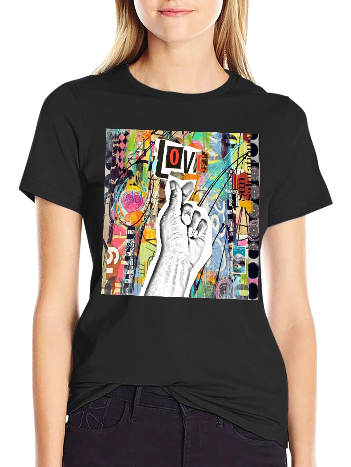 Abstract Love T-Shirt - Unique Graphic Tee