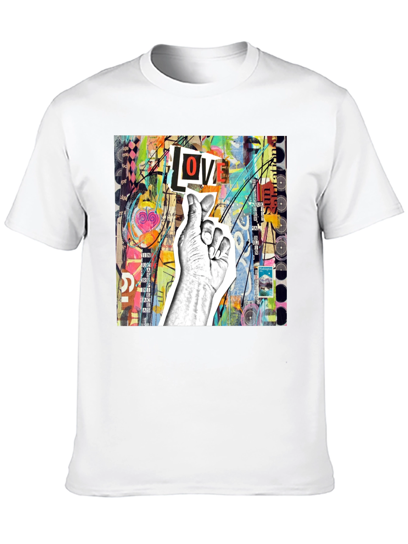 Abstract Love T-Shirt - Unique Graphic Tee