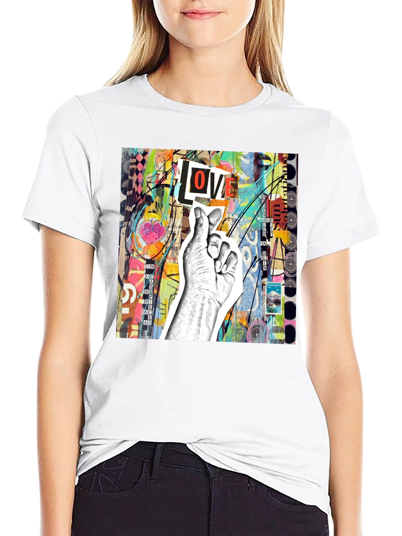 Abstract Love T-Shirt - Unique Graphic Tee