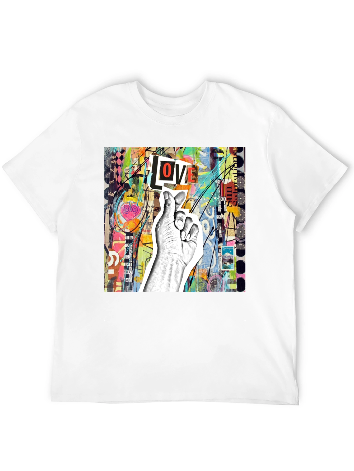 Abstract Love T-Shirt - Unique Graphic Tee