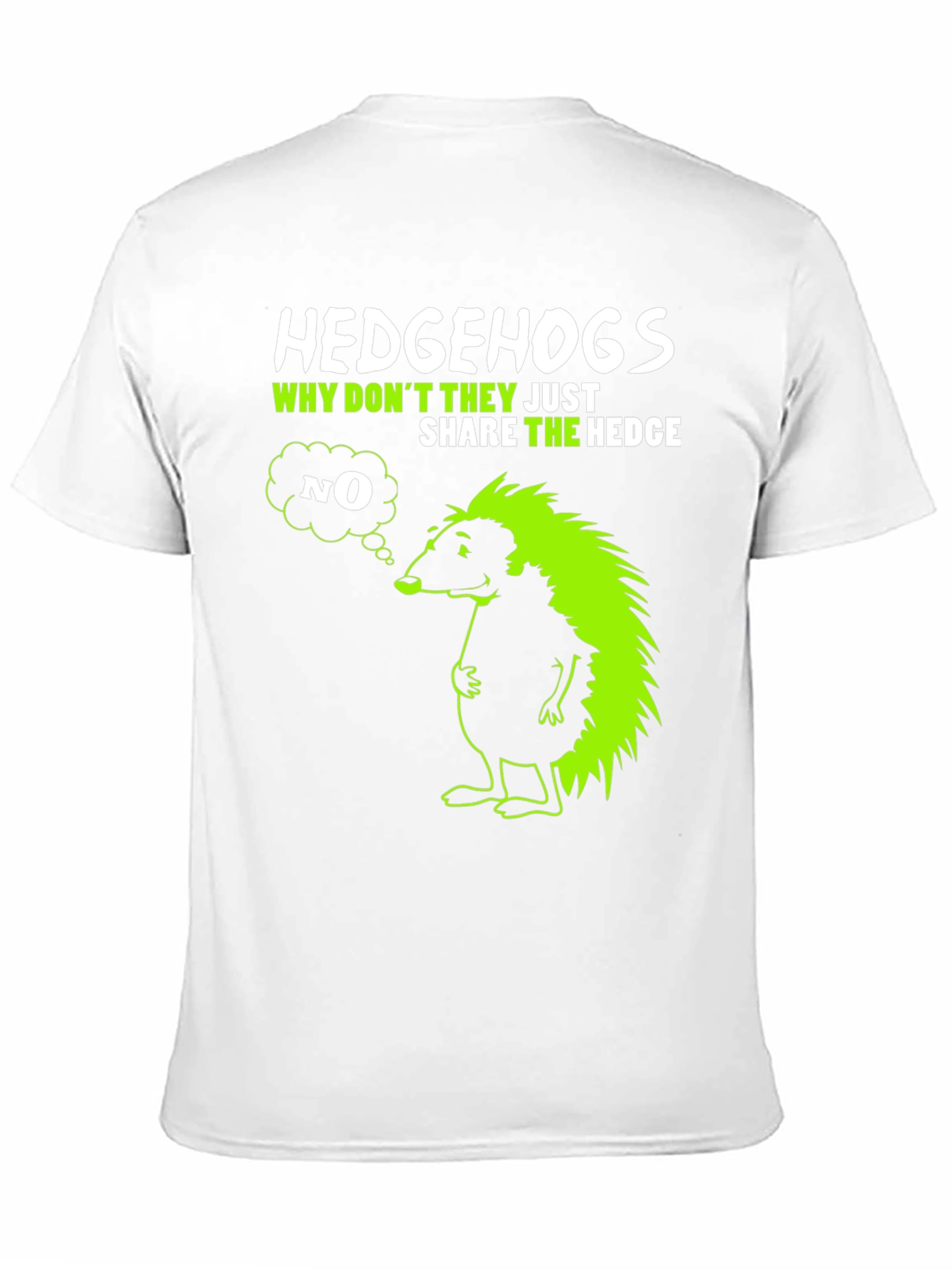 Hedgehog Graphic T-Shirt - Why Dont They Share?