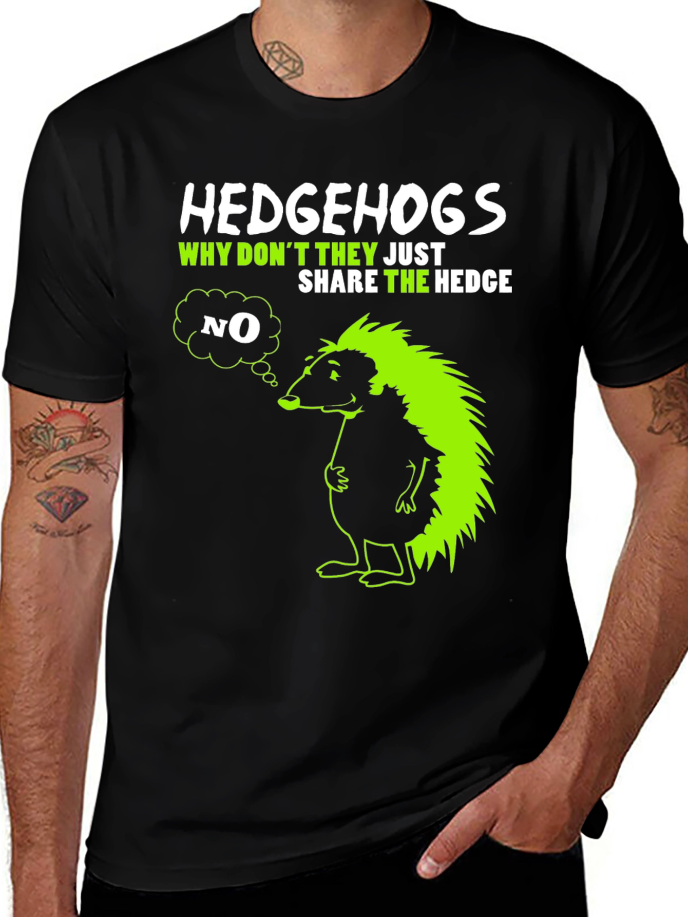 Hedgehog Graphic T-Shirt - Why Dont They Share?