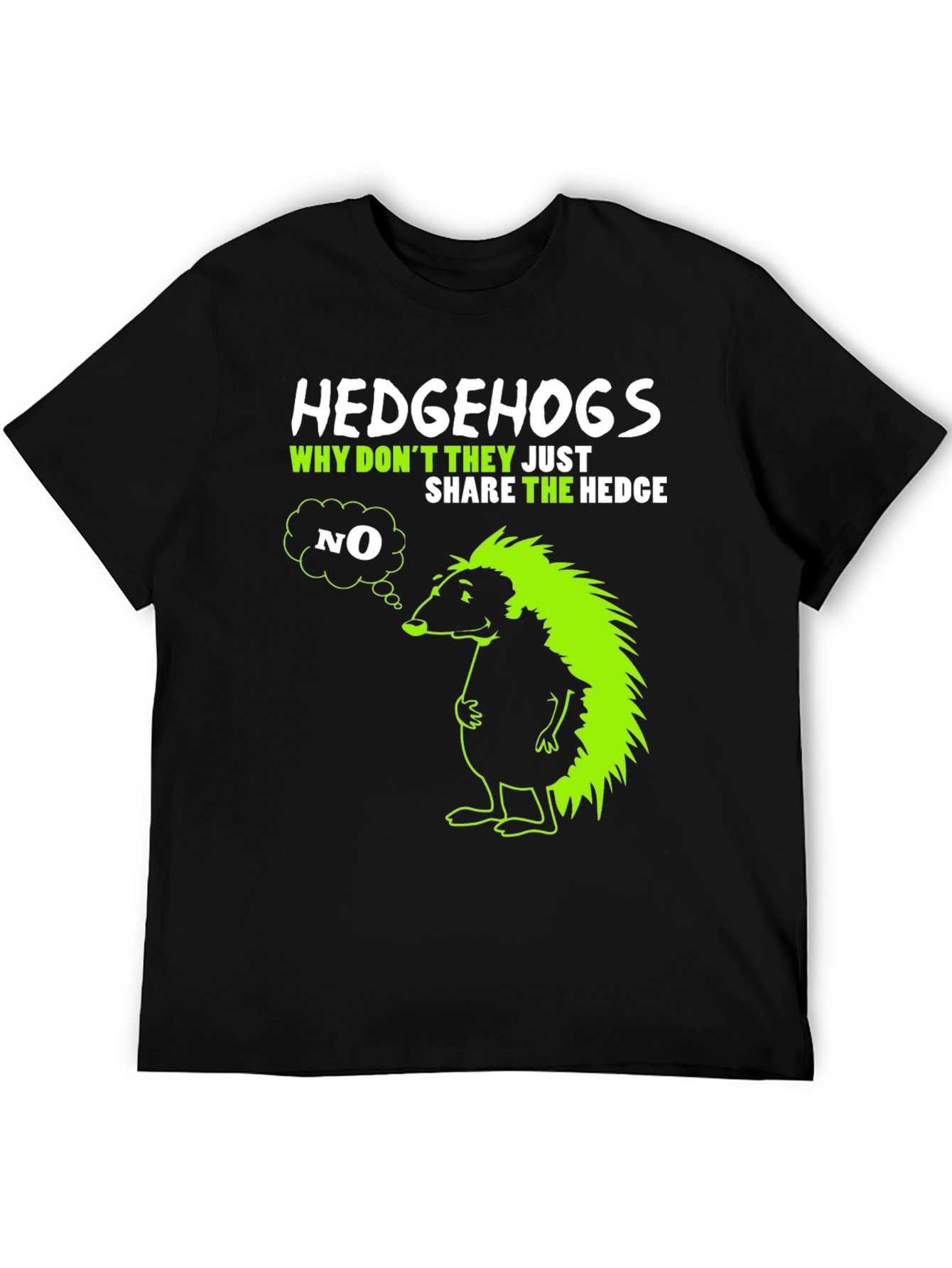 Hedgehog Graphic T-Shirt - Why Dont They Share?