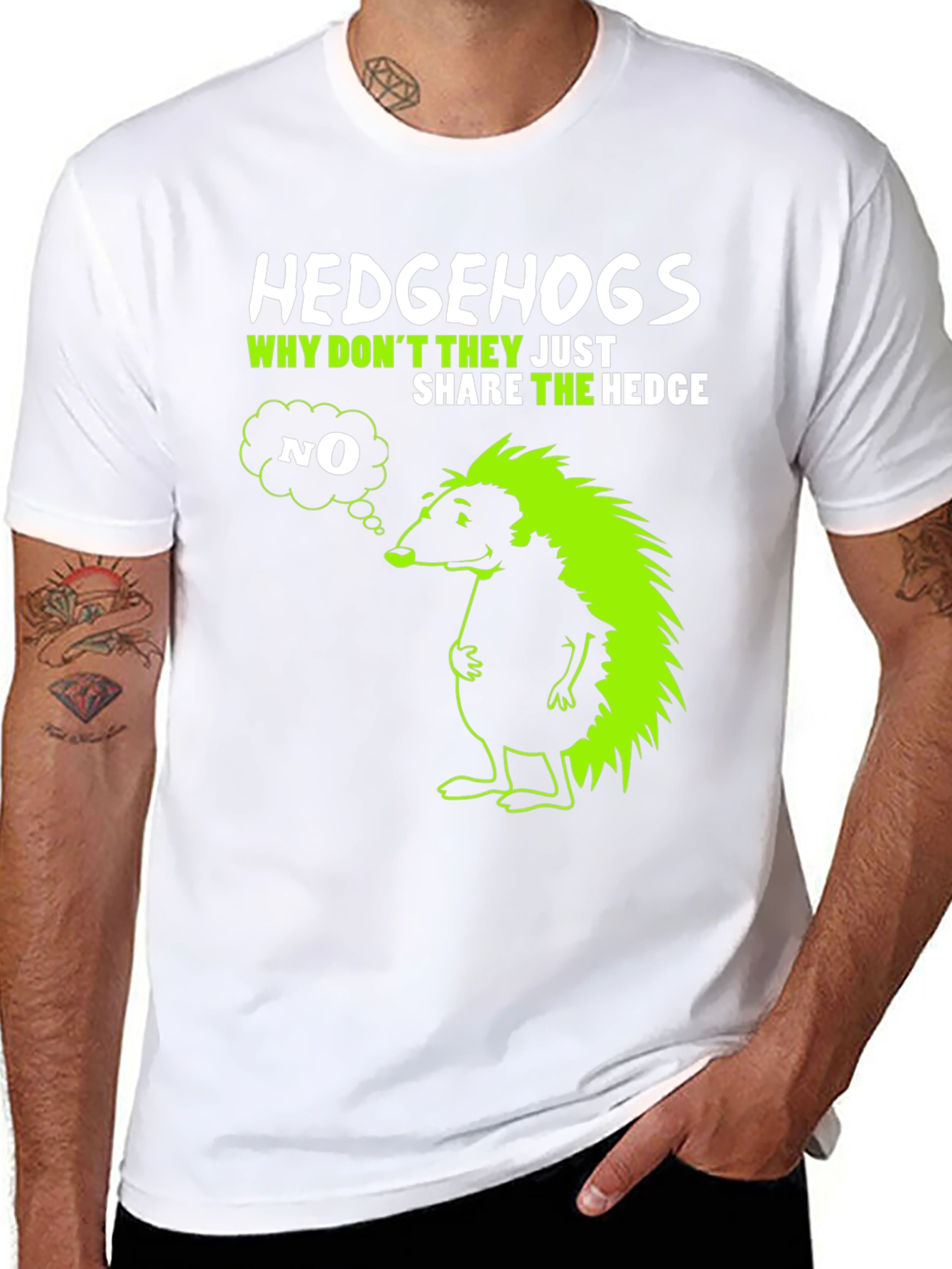 Hedgehog Graphic T-Shirt - Why Dont They Share?