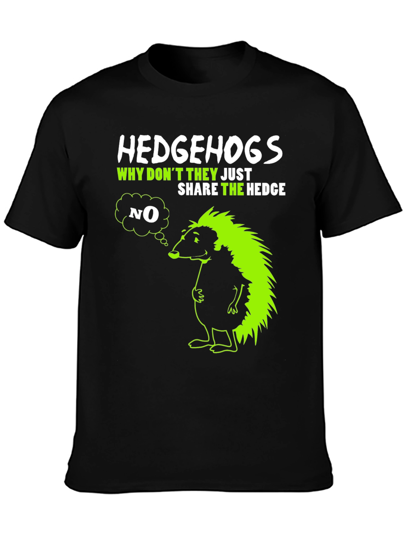 Hedgehog Graphic T-Shirt - Why Dont They Share?