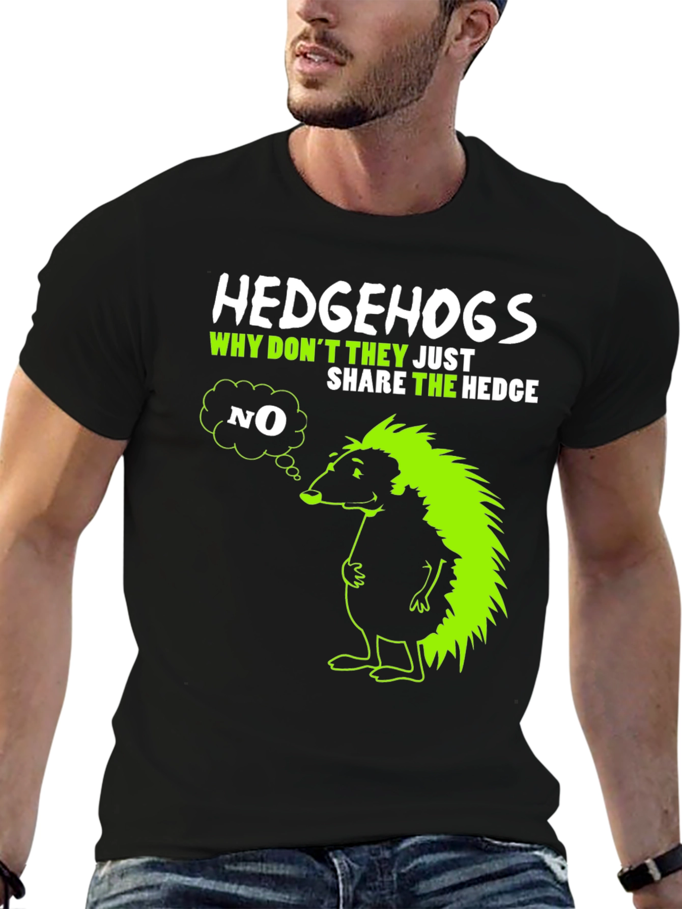 Hedgehog Graphic T-Shirt - Why Dont They Share?