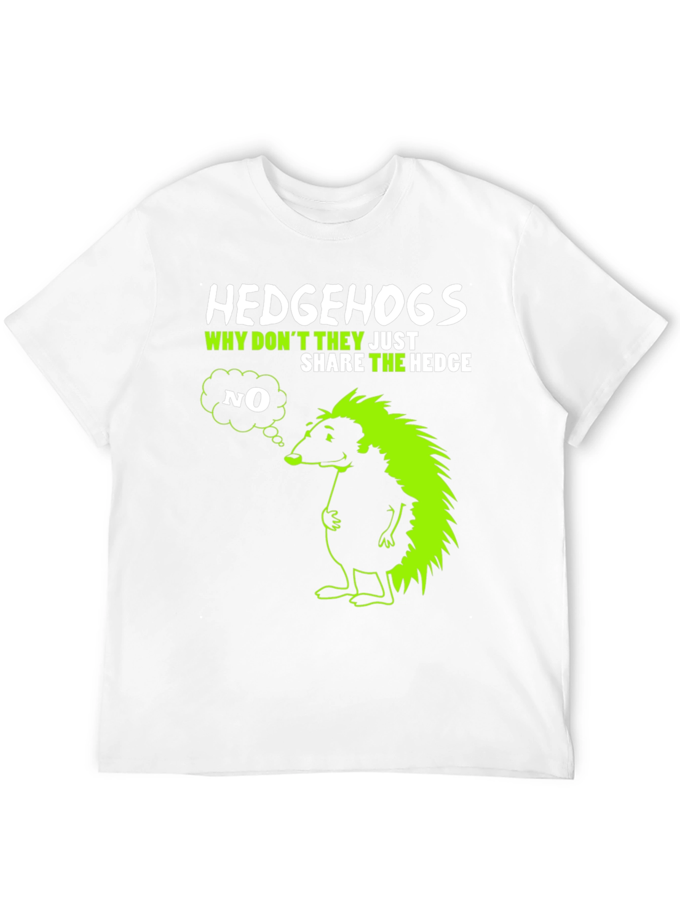 Hedgehog Graphic T-Shirt - Why Dont They Share?