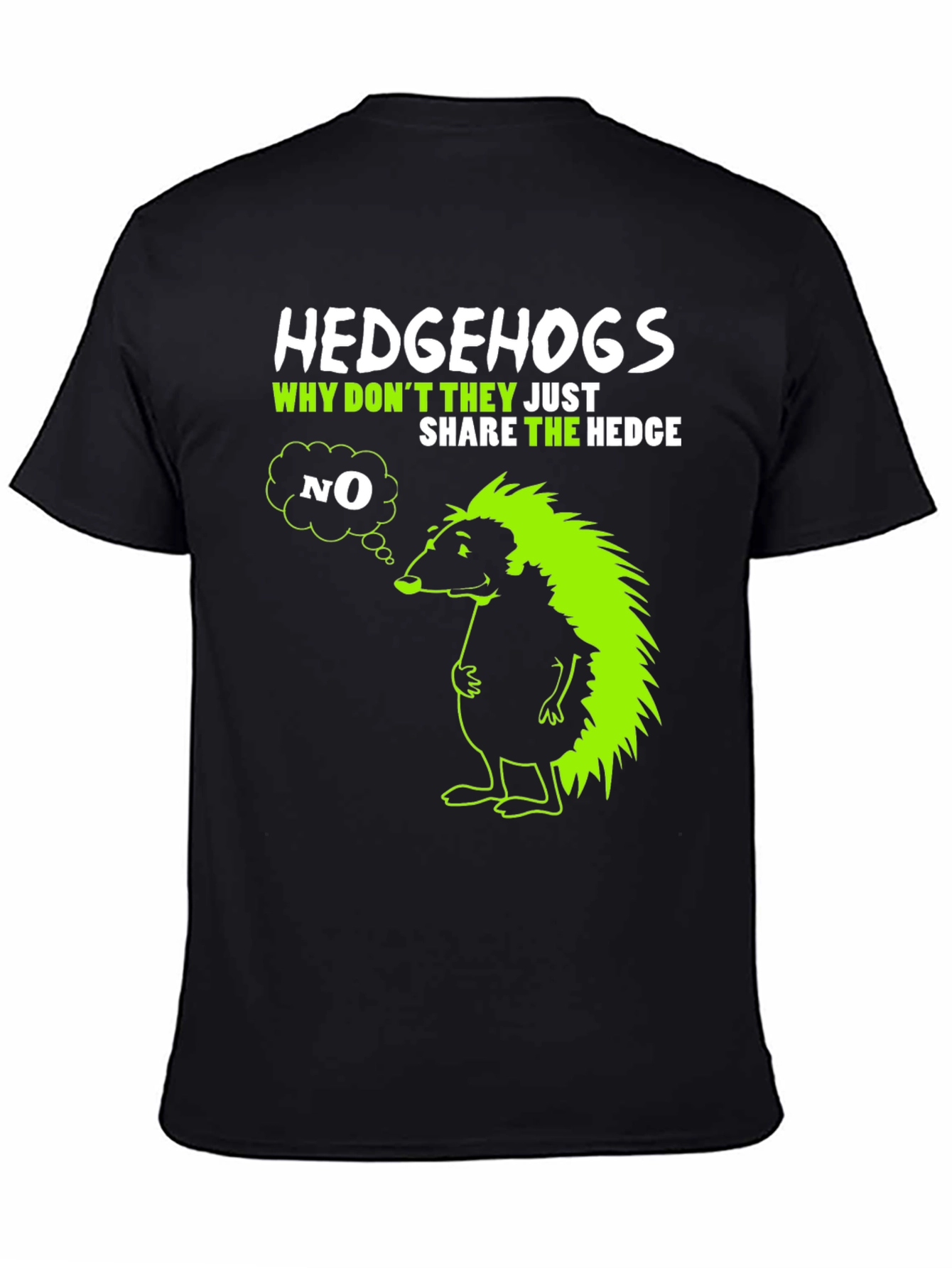 Hedgehog Graphic T-Shirt - Why Dont They Share?