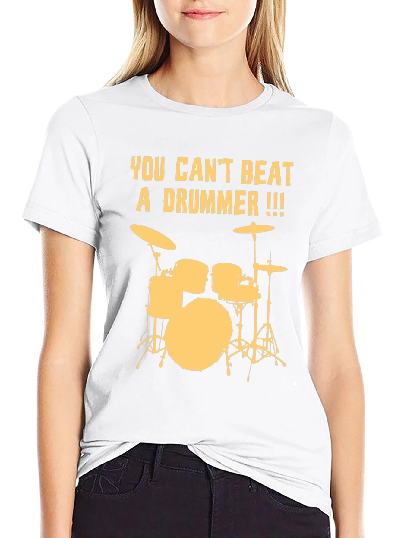 You Cant Beat a Drummer T-Shirt - Black