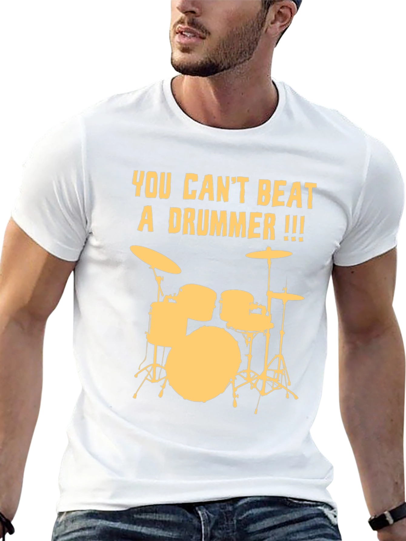 You Cant Beat a Drummer T-Shirt - Black
