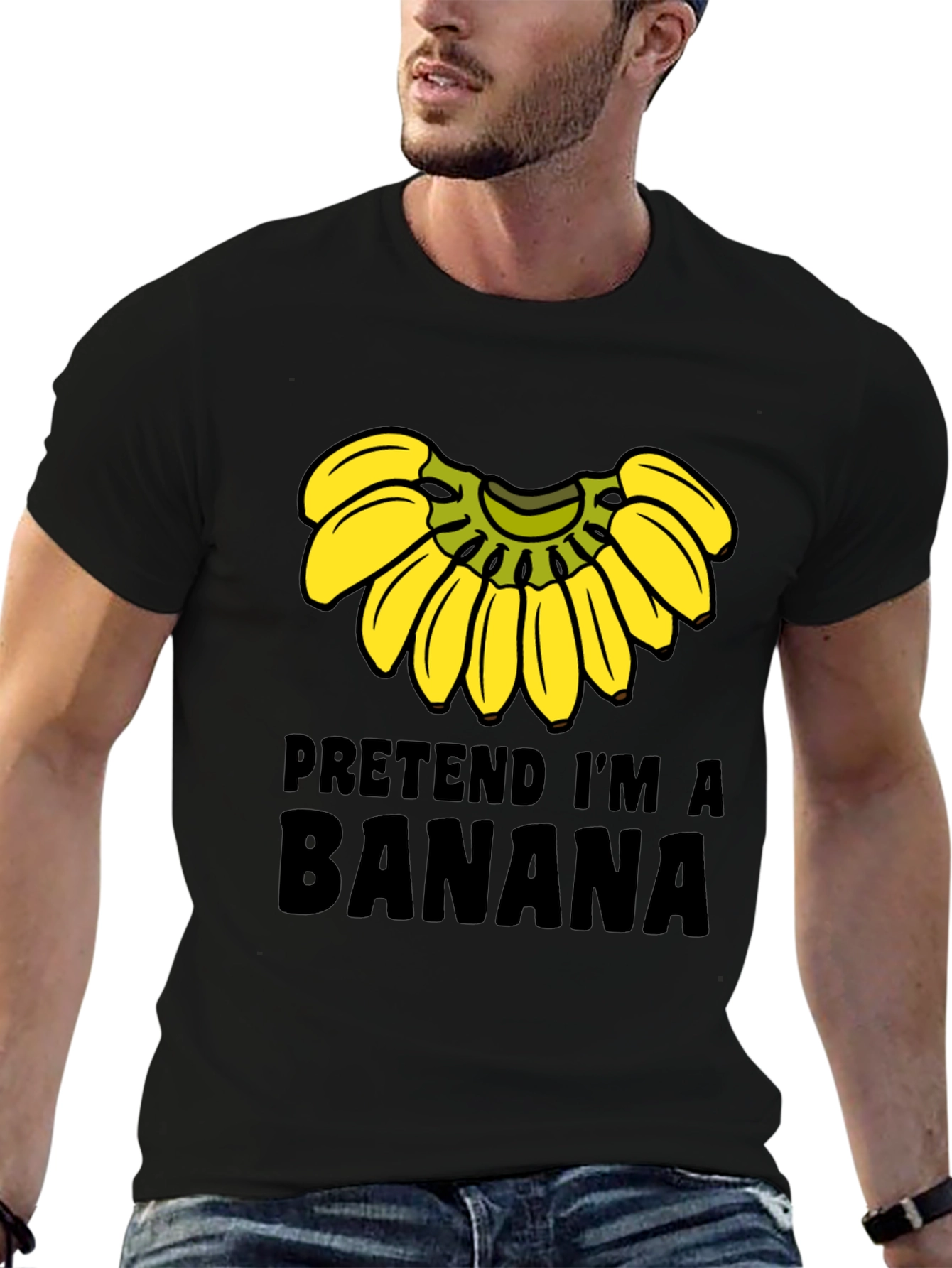Pretend Im a Banana Funny Graphic Tee