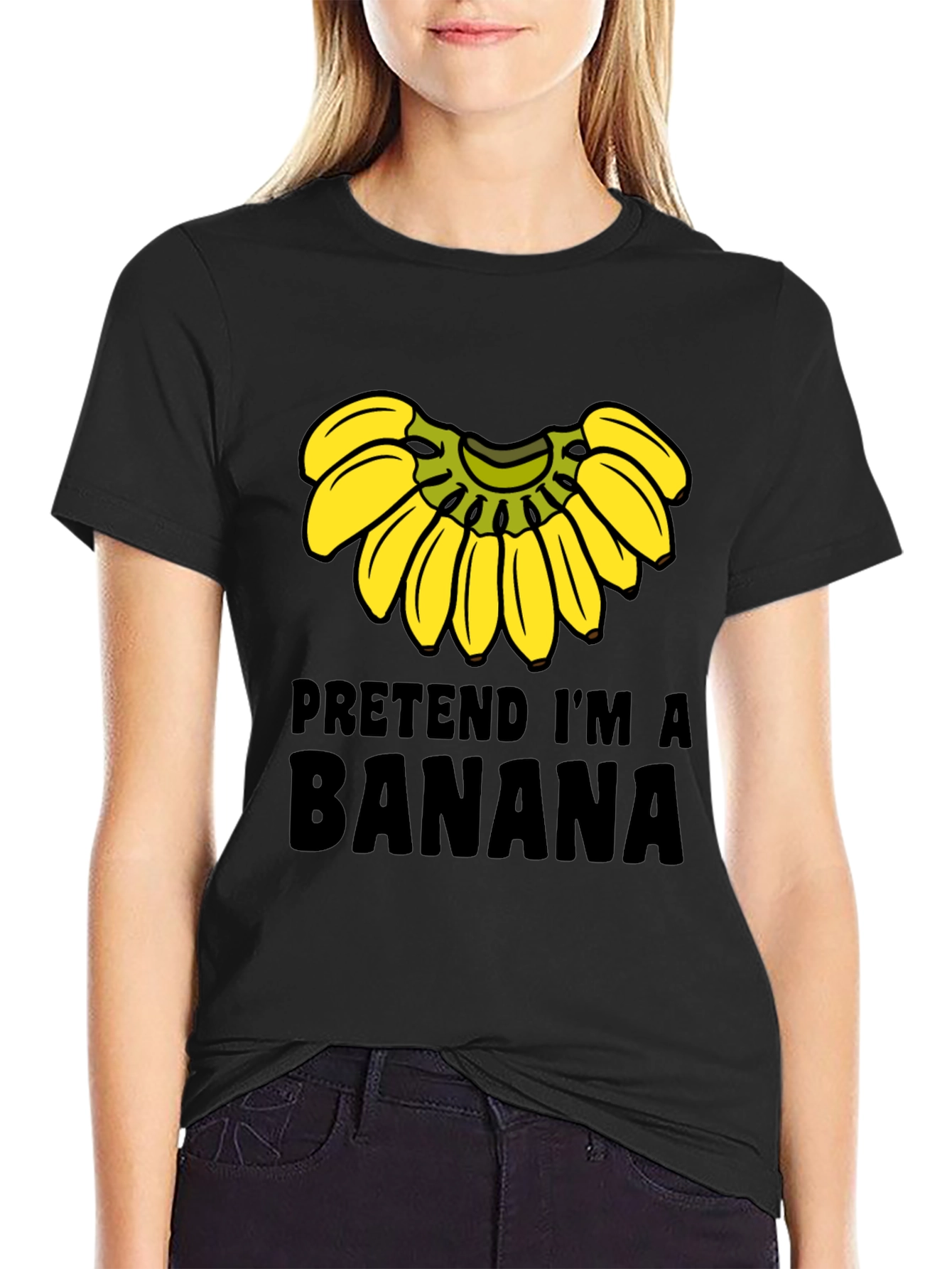 Pretend Im a Banana Funny Graphic Tee