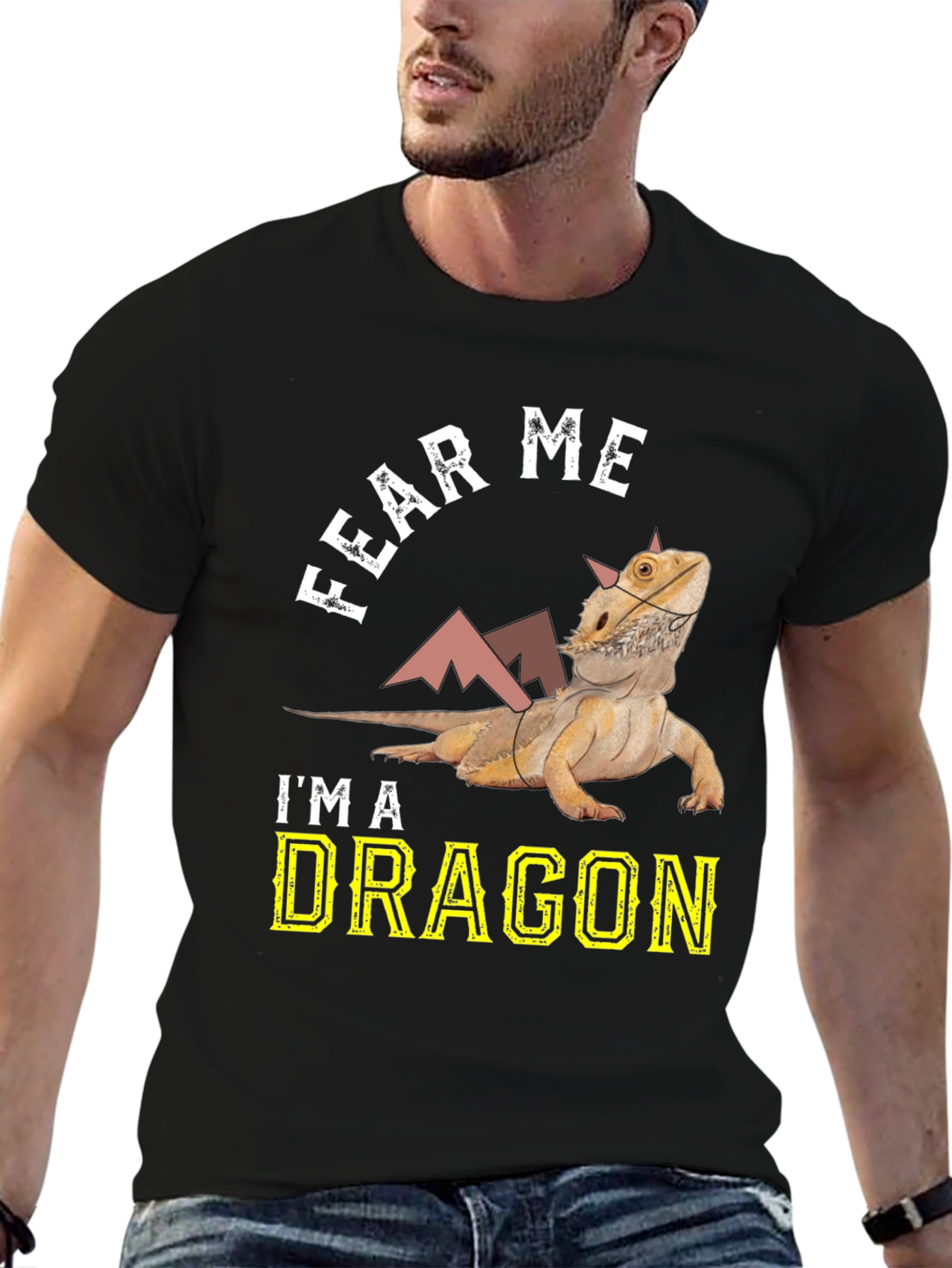 Fear Me Im A Dragon Bearded Dragon T-Shirt
