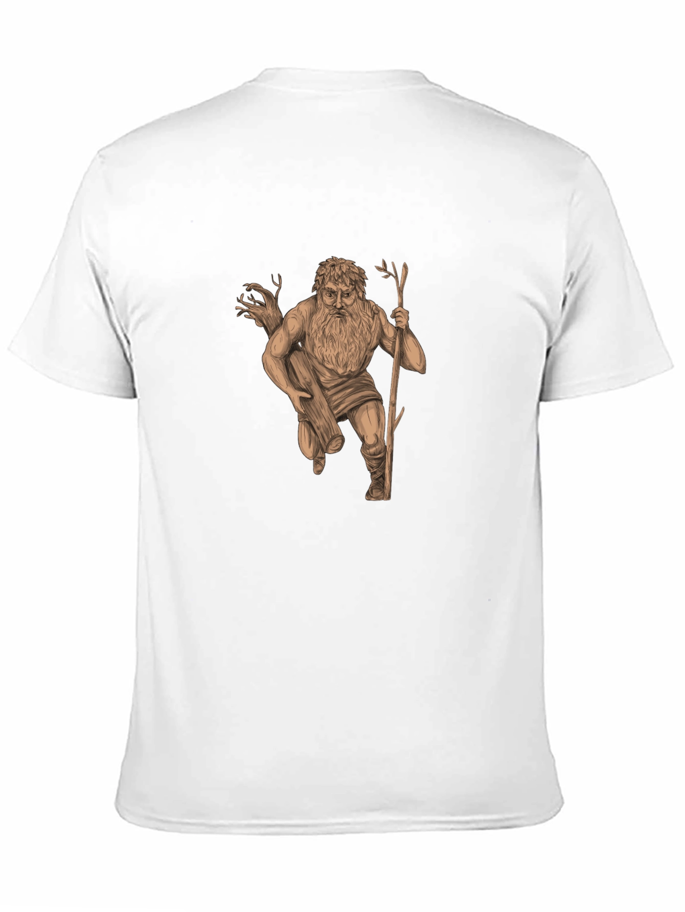 Mythical Woodcut Graphic Tee - Black