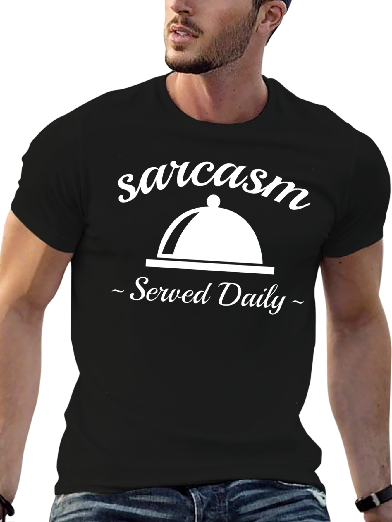 Sarcasm Served Daily Graphic Tee