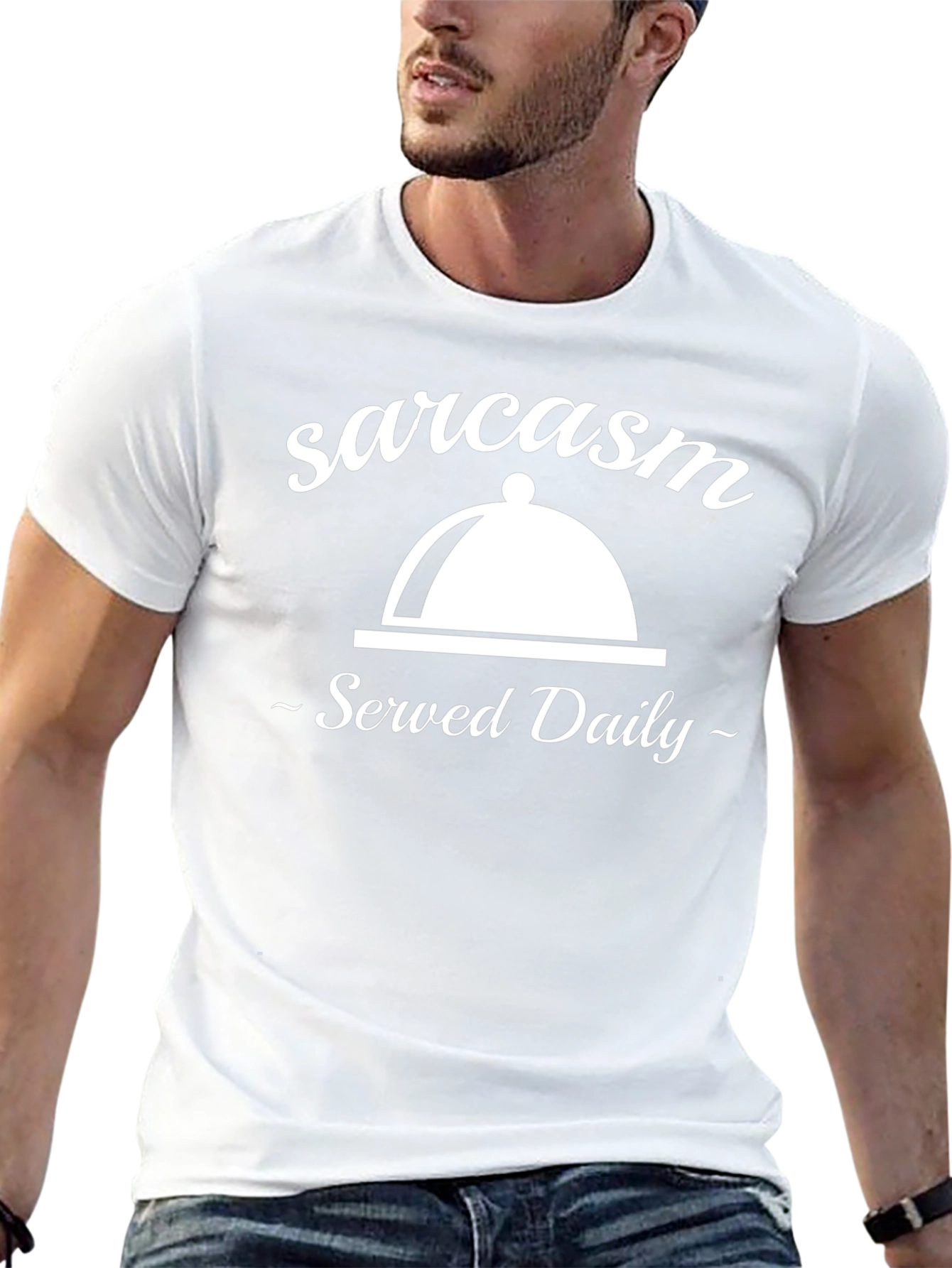 Sarcasm Served Daily Graphic Tee
