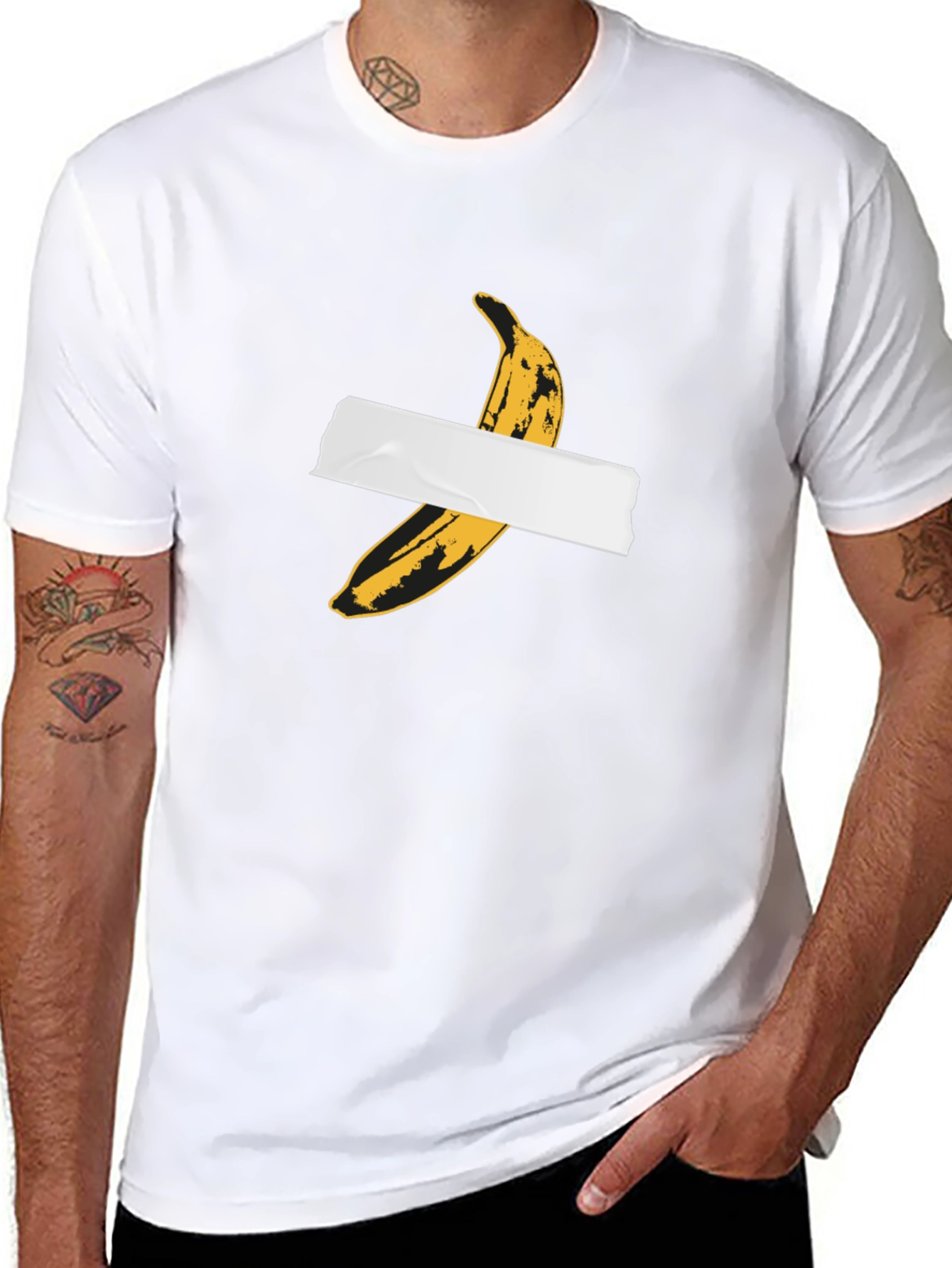 Banana Duct Tape Graphic T-Shirt - Trendy Streetwear