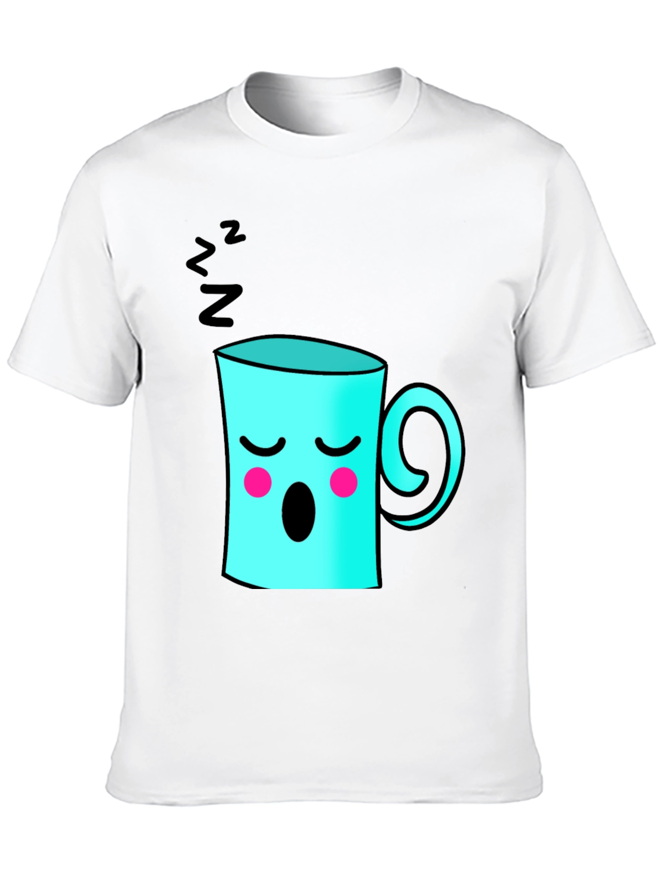 Sleepy Coffee Cup Graphic Tee