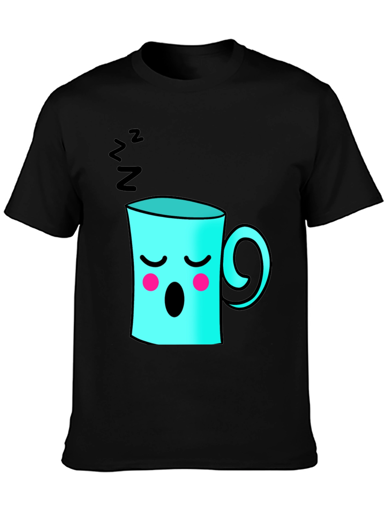 Sleepy Coffee Cup Graphic Tee