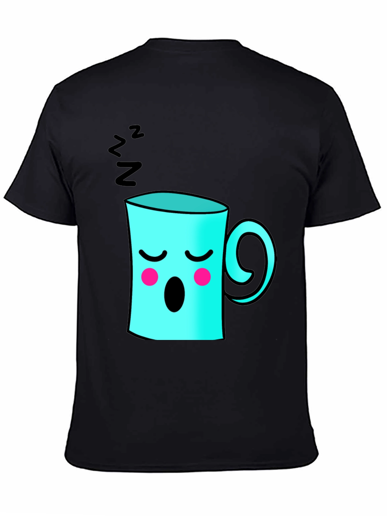 Sleepy Coffee Cup Graphic Tee
