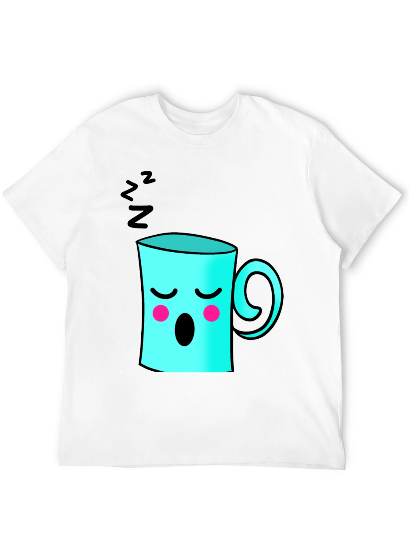 Sleepy Coffee Cup Graphic Tee