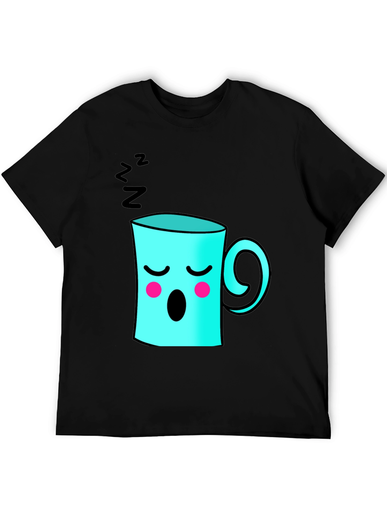 Sleepy Coffee Cup Graphic Tee