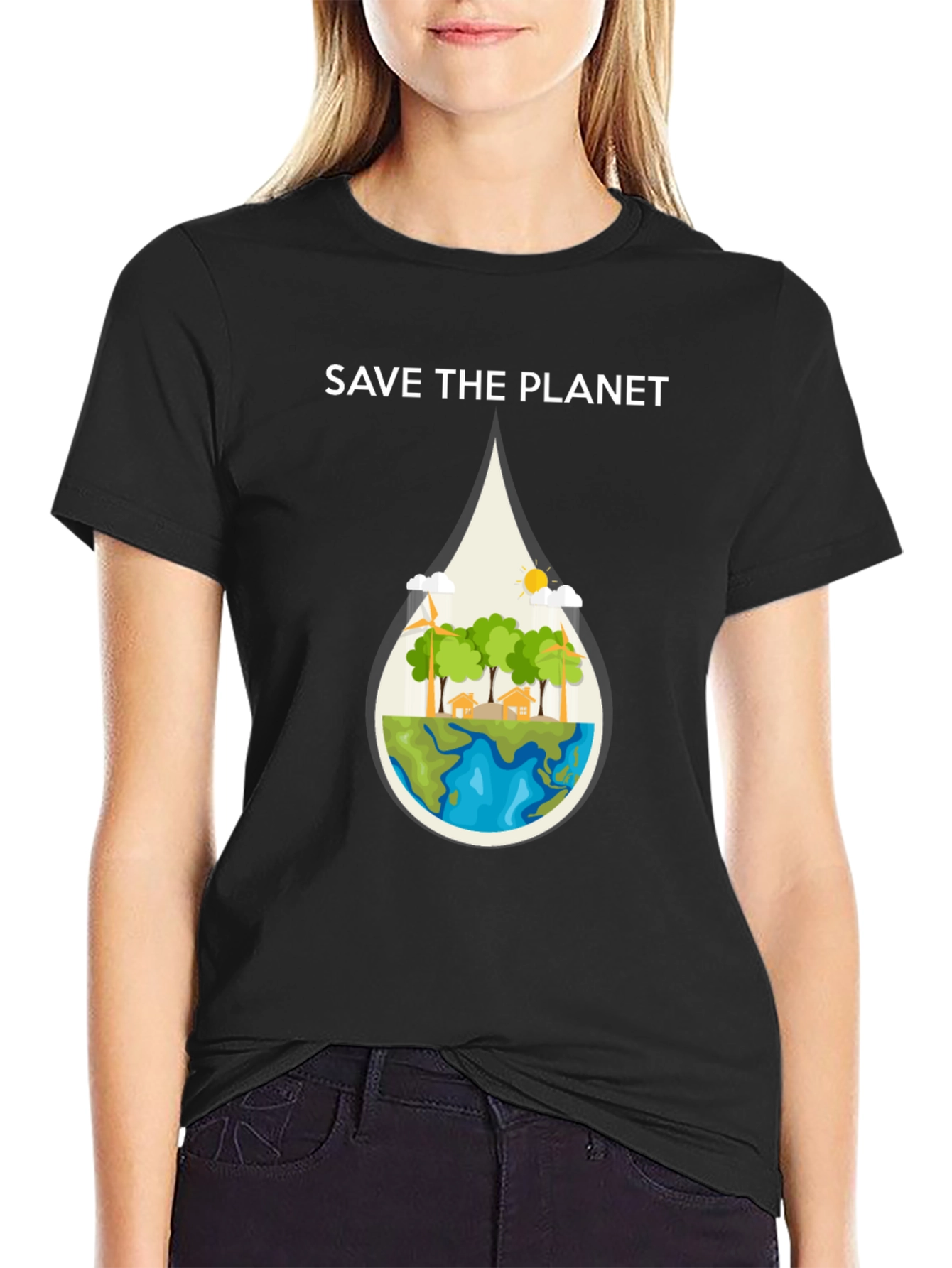 Save The Planet Graphic T-Shirt | Eco Friendly Design