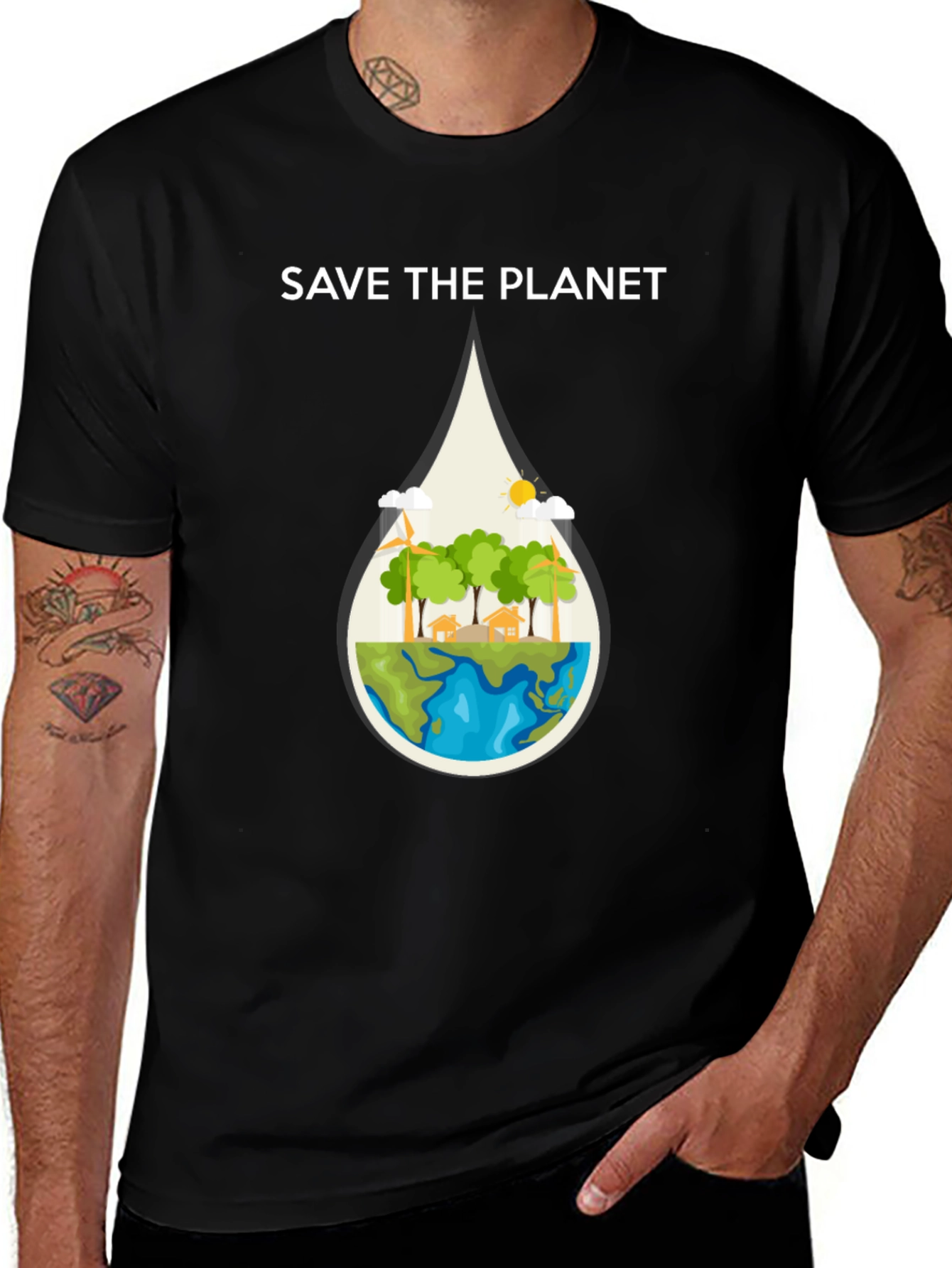 Save The Planet Graphic T-Shirt | Eco Friendly Design
