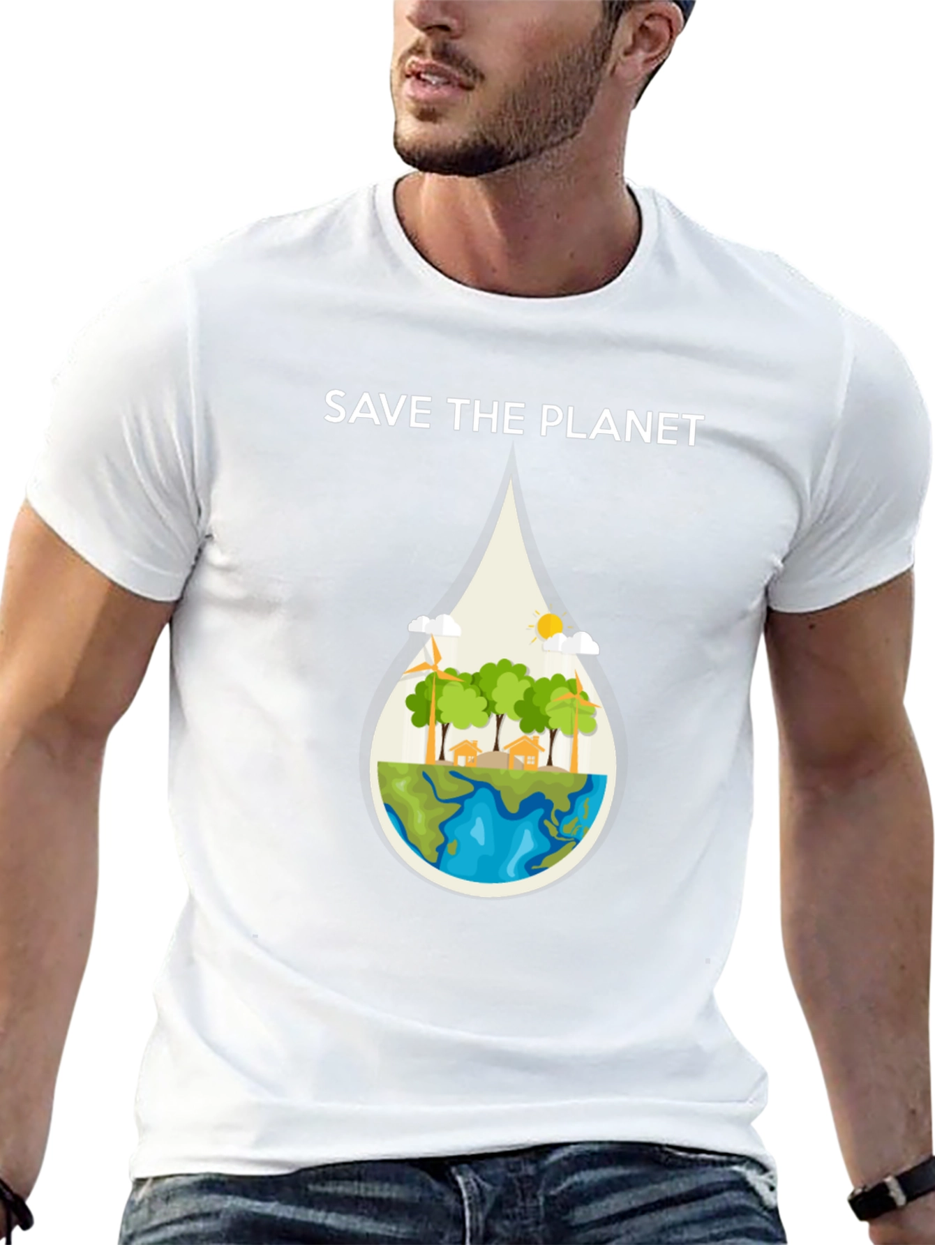 Save The Planet Graphic T-Shirt | Eco Friendly Design