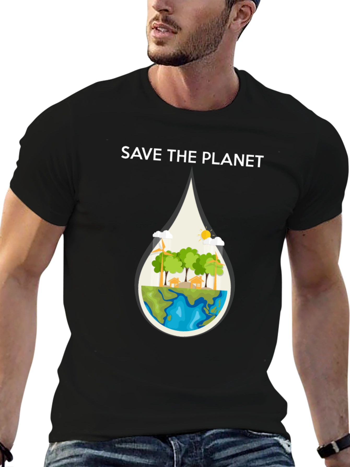 Save The Planet Graphic T-Shirt | Eco Friendly Design