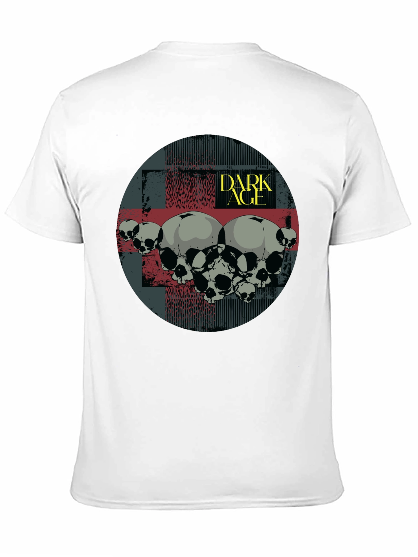 Dark Age Skull Graphic T-Shirt - Black