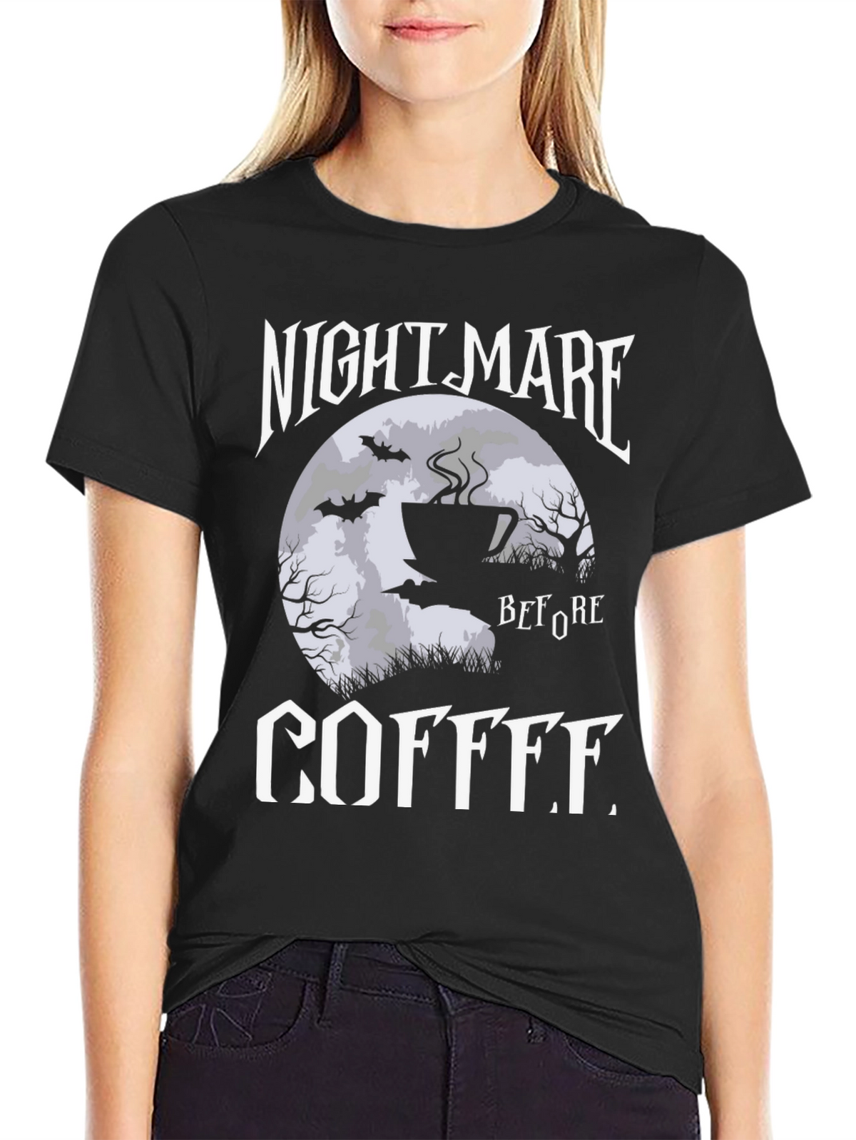 Nightmare Before Coffee Graphic T-Shirt