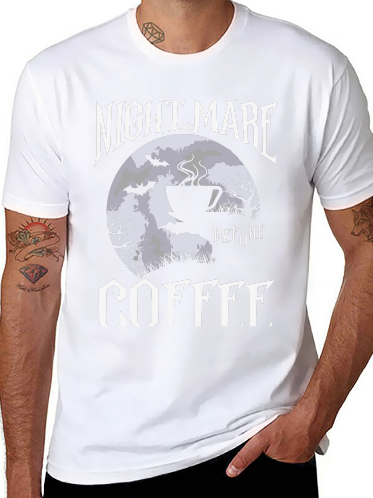 Nightmare Before Coffee Graphic T-Shirt