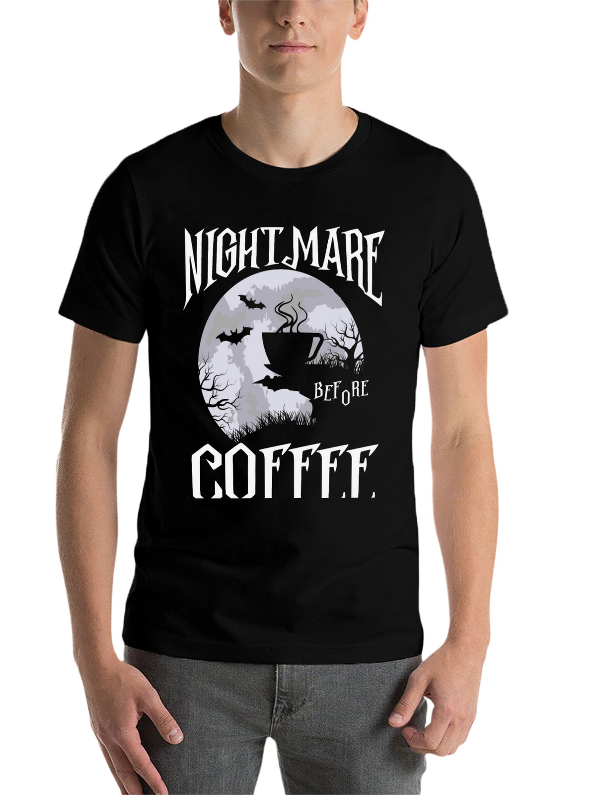 Nightmare Before Coffee Graphic T-Shirt