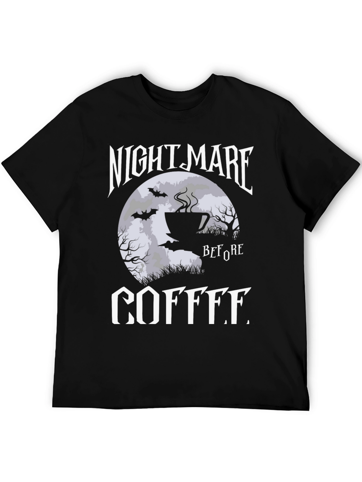 Nightmare Before Coffee Graphic T-Shirt
