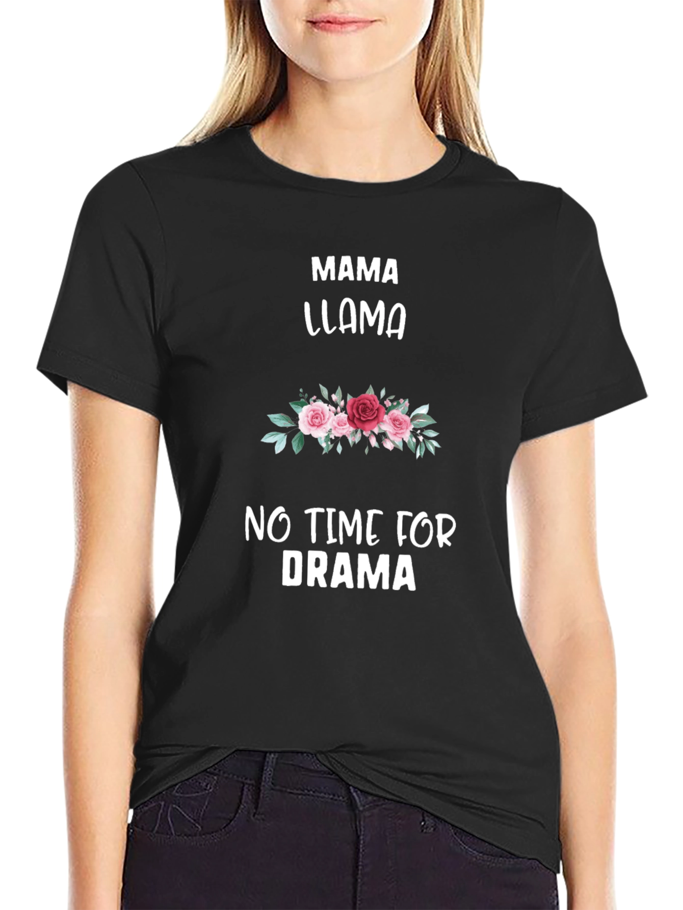 Mama Llama T-Shirt: No Time for Drama