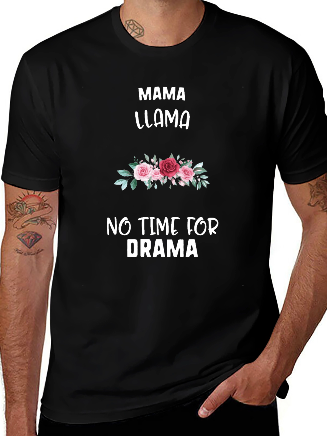 Mama Llama T-Shirt: No Time for Drama