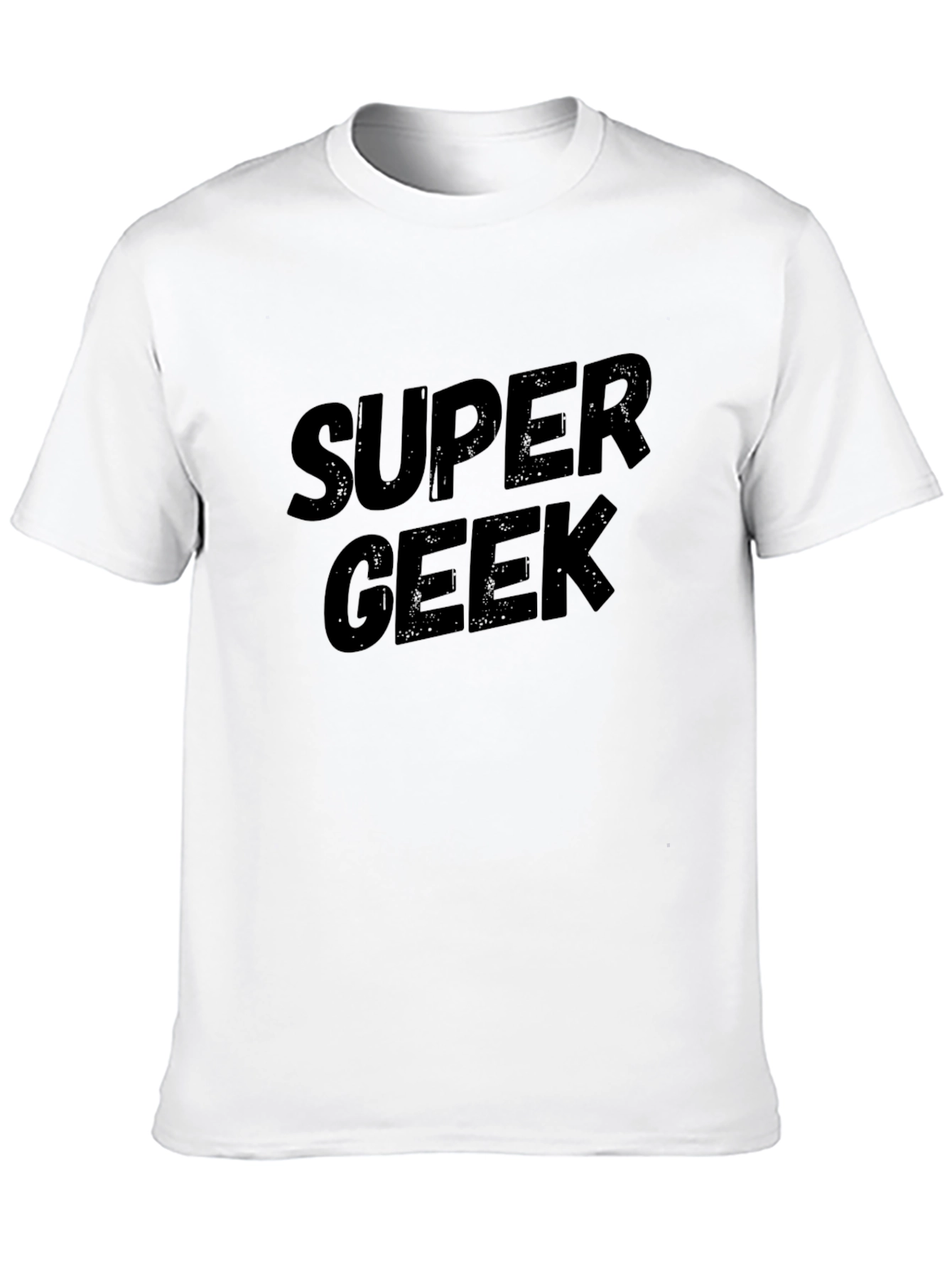 Super Geek Black T-Shirt Casual Wear