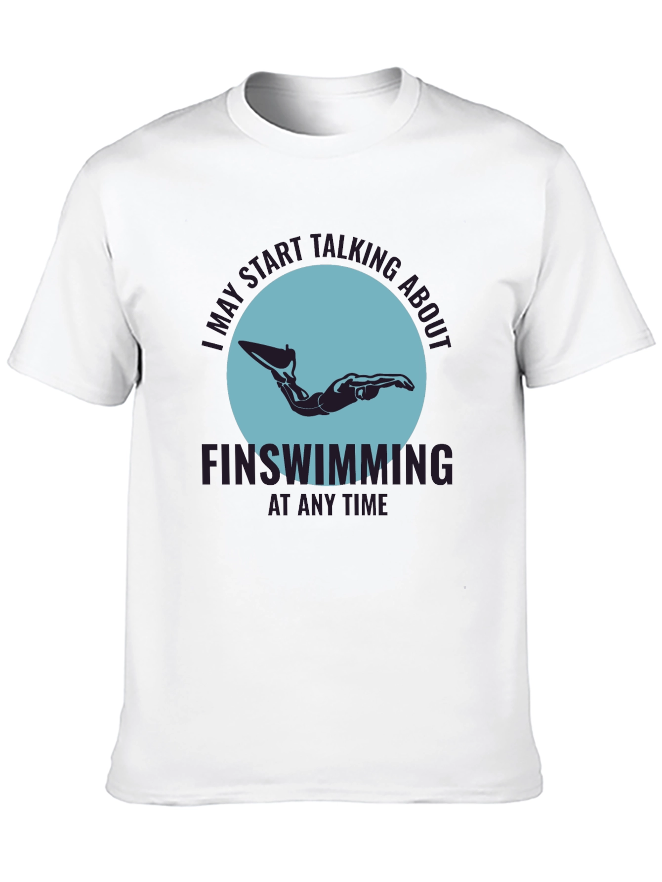 Finswimming Graphic Tee - Sporty & Stylish