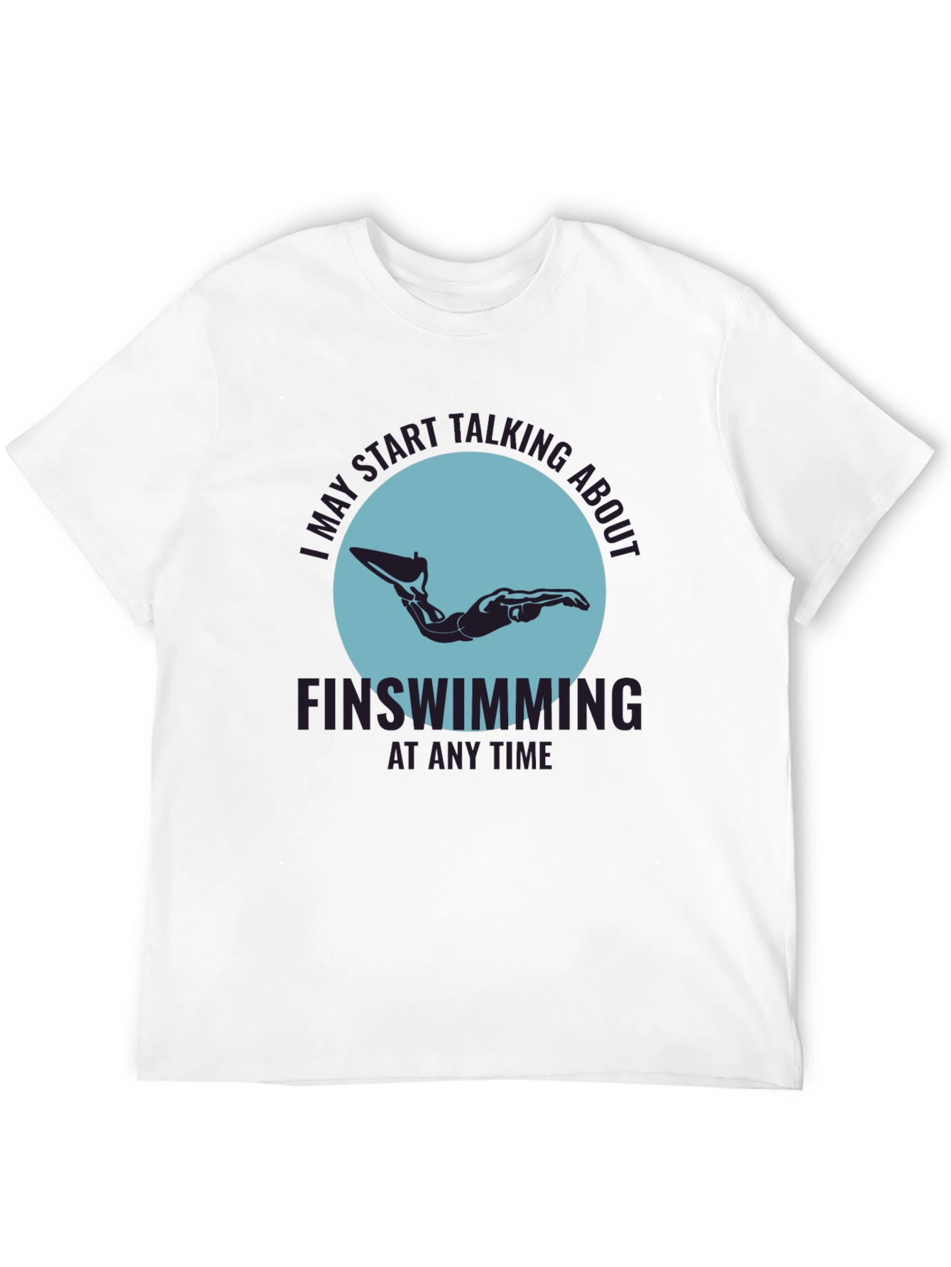 Finswimming Graphic Tee - Sporty & Stylish