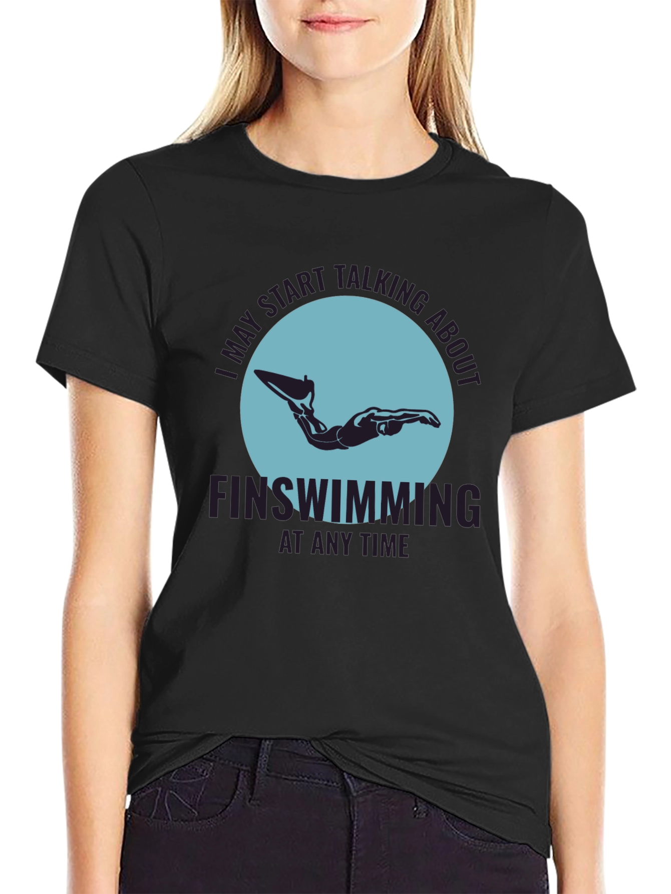 Finswimming Graphic Tee - Sporty & Stylish
