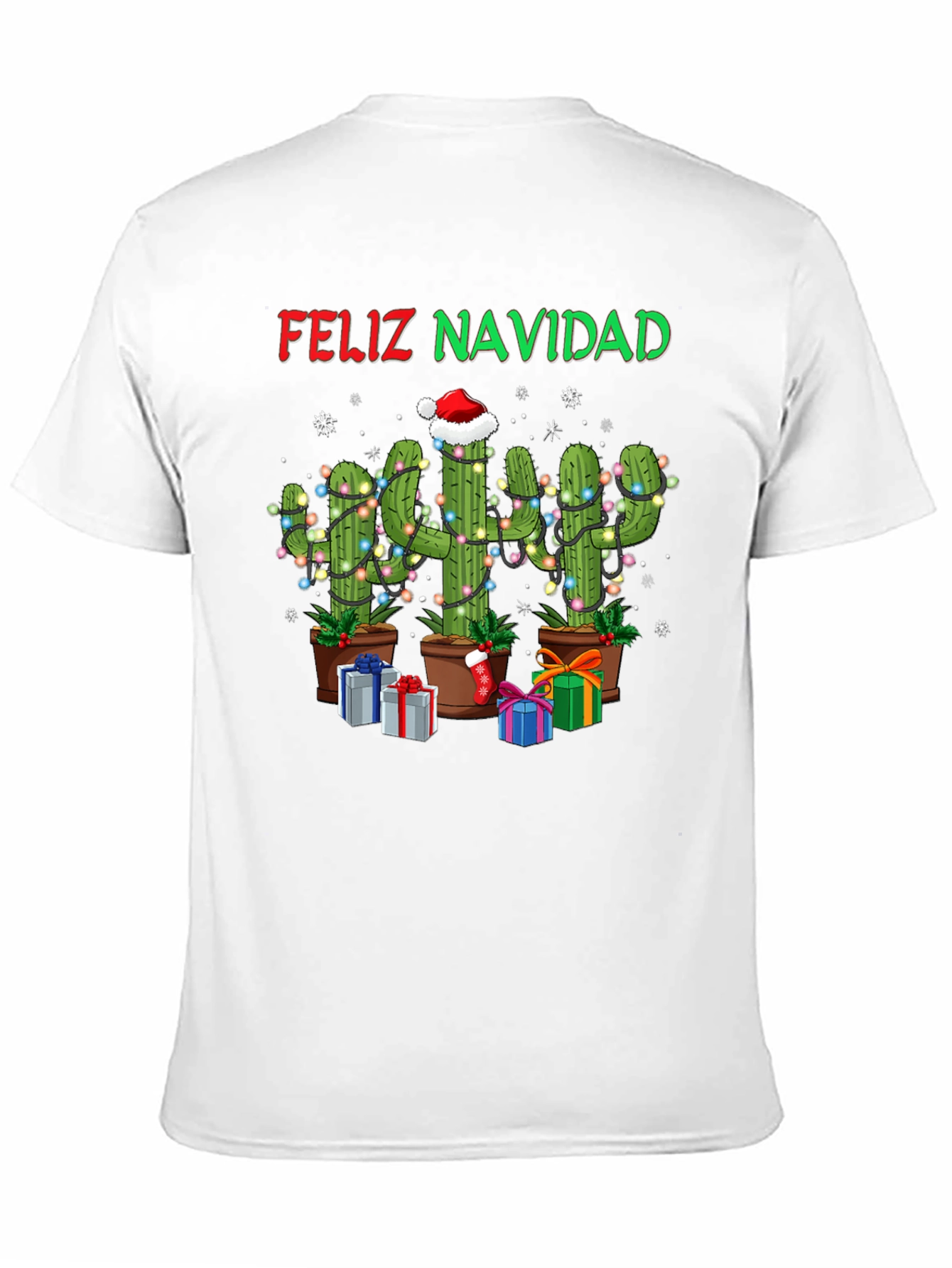 Feliz Navidad Cactus Christmas T-Shirt
