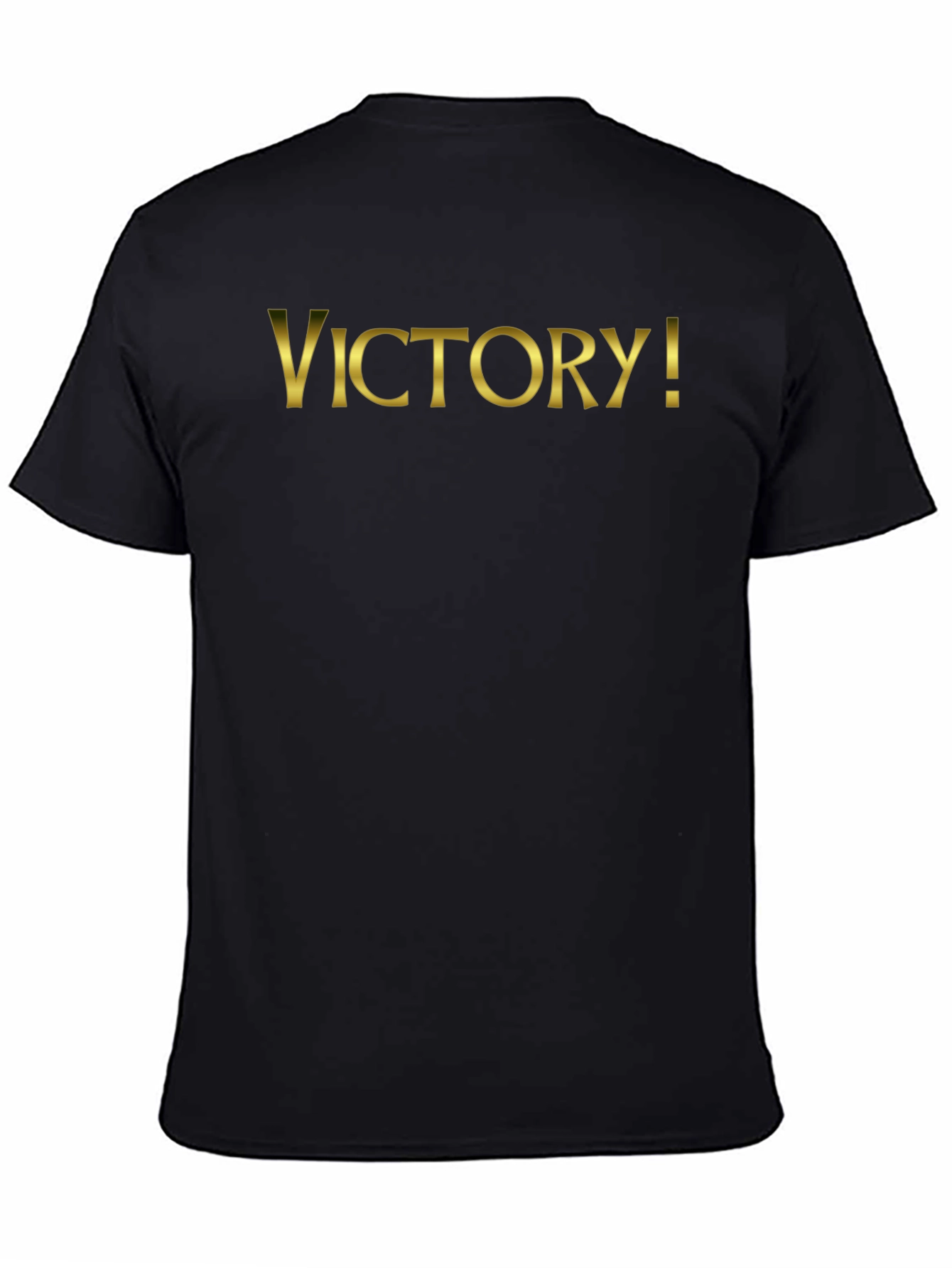 Victory! T-Shirt - Gold Lettering on Black